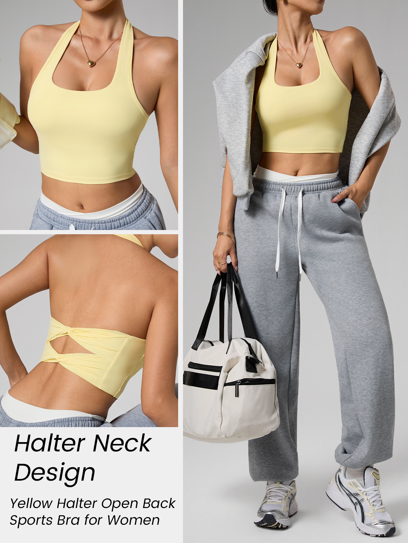 Women's Double Bowknot Halter  - Aquatic Gym recension och pris